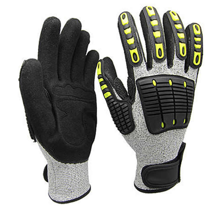 Work Glove Impact - Guantes de Trabajo Resistentes, Anti-Corte, de