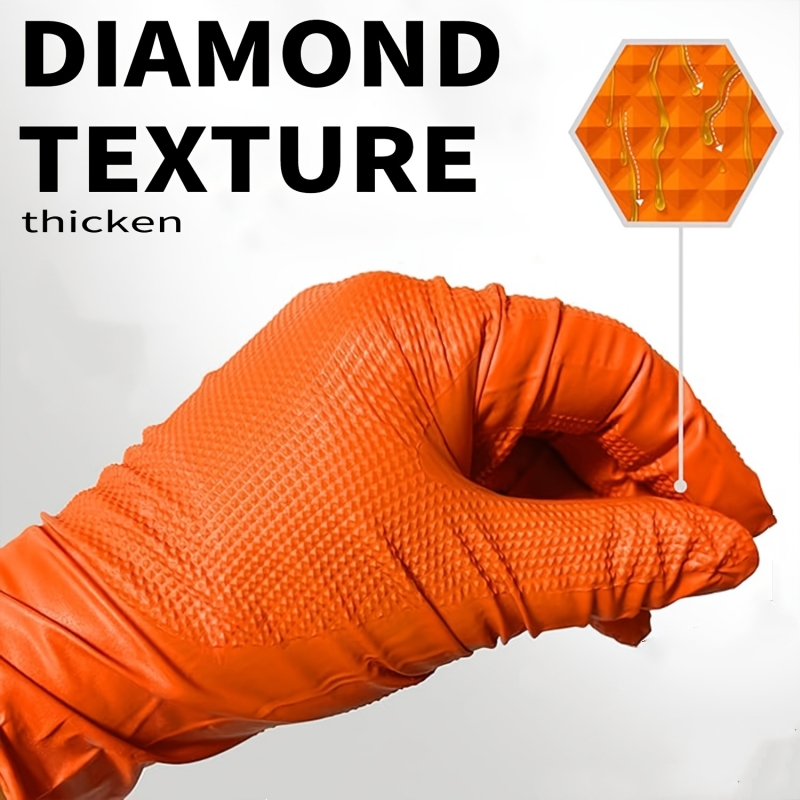 Guantes de Nitrilo Naranja Res - Nitrile Mechanic Glove reseña y precio