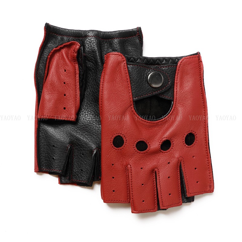 Guantes finos de medio dedo de - Leather Driving Glove reseña y precio