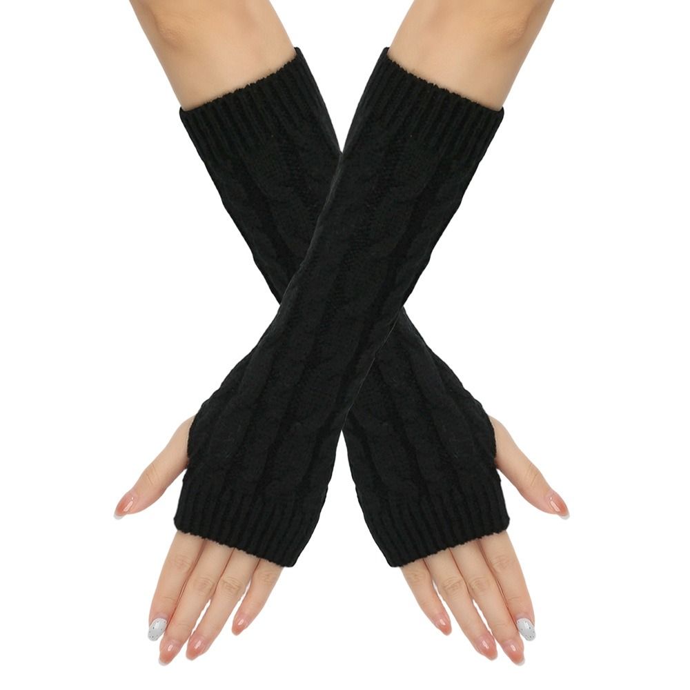 Guantes sin dedos para brazos, - Fingerless Glove Knit reseña y precio